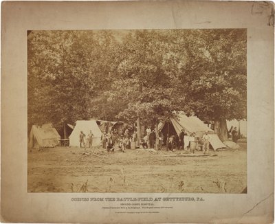 Union Second Corps Feldlazarett, Gettysburg, PA. ca. 9-11. Juli 1863 von Frederick Gutekunst